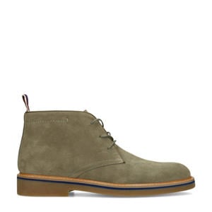 suède veterboots groen