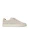 Manfield suède sneakers ecru