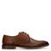 Manfield leren veterschoenen cognac