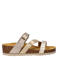 Nelson imitatieleren leren slippers taupe
