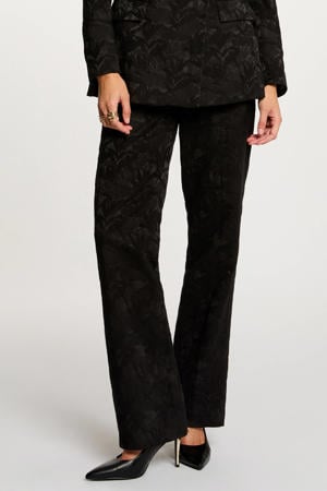 bootcut regular waist broek zwart