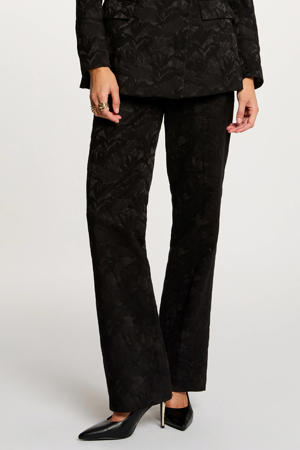 bootcut regular waist broek zwart