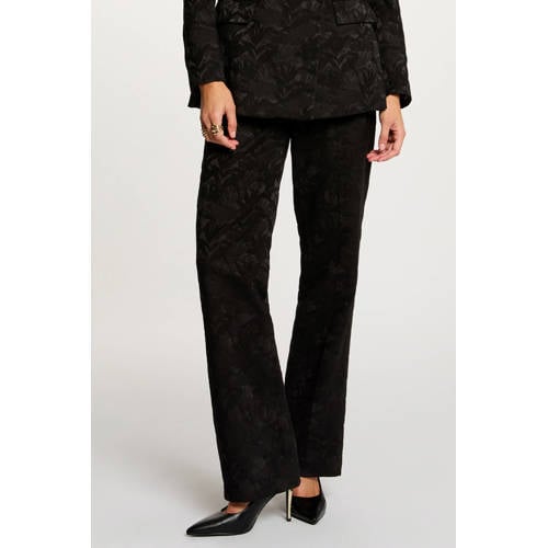 Morgan bootcut regular waist broek zwart afbeelding