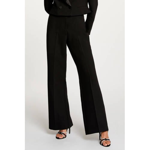Morgan wide leg high waist broek zwart afbeelding