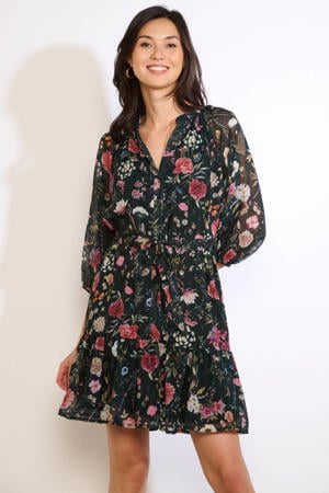 gebloemde blousejurk multi