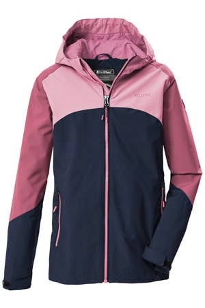 jas KOS donkerblauw/roze