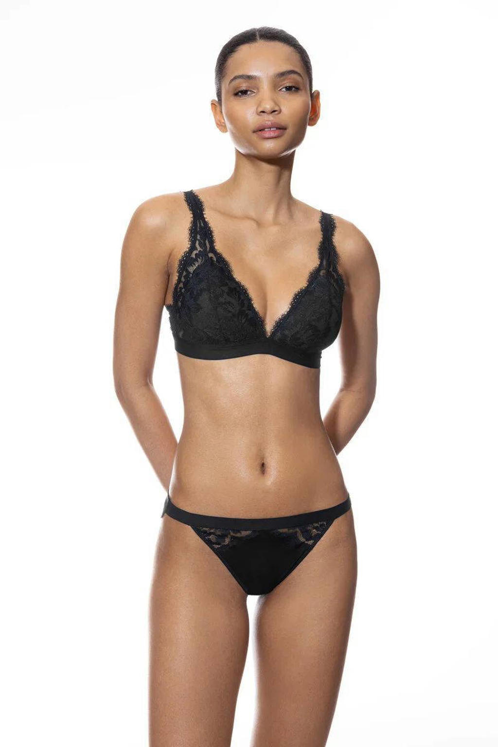 Mey niet-voorgevormde bralette Poetry Vogue zwart
