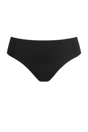 high waist string Invisibles zwart