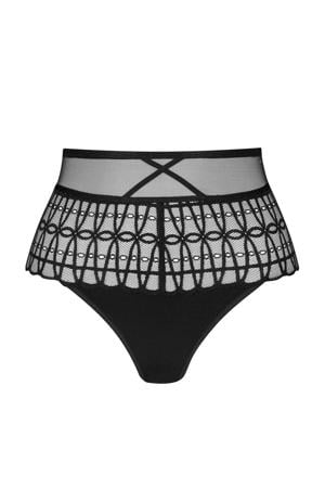 high waist slip Captivating zwart