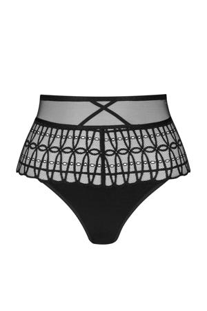 high waist slip Captivating zwart