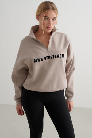 sportsweater Varsity beige