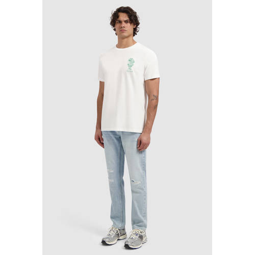 Pure Path regular T-shirt met backprint ecru afbeelding