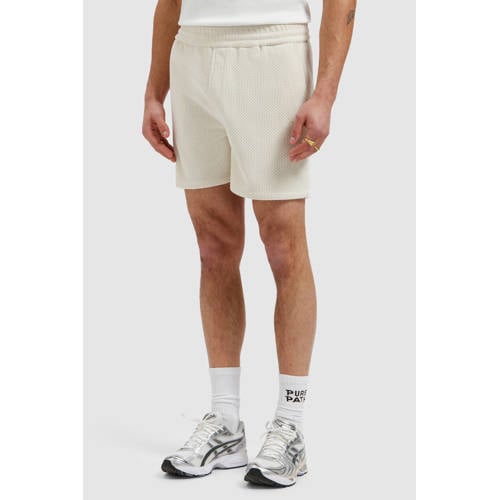 Pure Path regular sweatshort ecru afbeelding