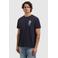 Pure Path regular T-shirt met backprint donkerblauw