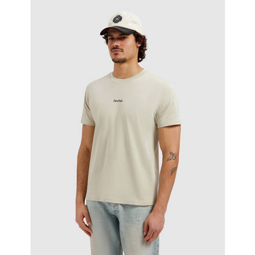 Pure Path regular T-shirt met backprint beige afbeelding