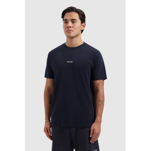 Pure Path regular T-shirt met backprint donkerblauw afbeelding