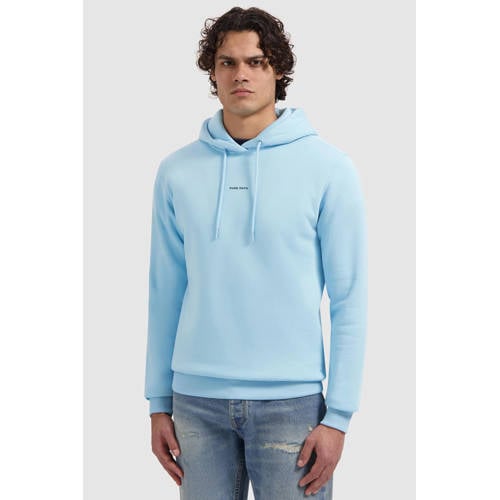 Pure Path gebloemde hoodie lichtblauw afbeelding