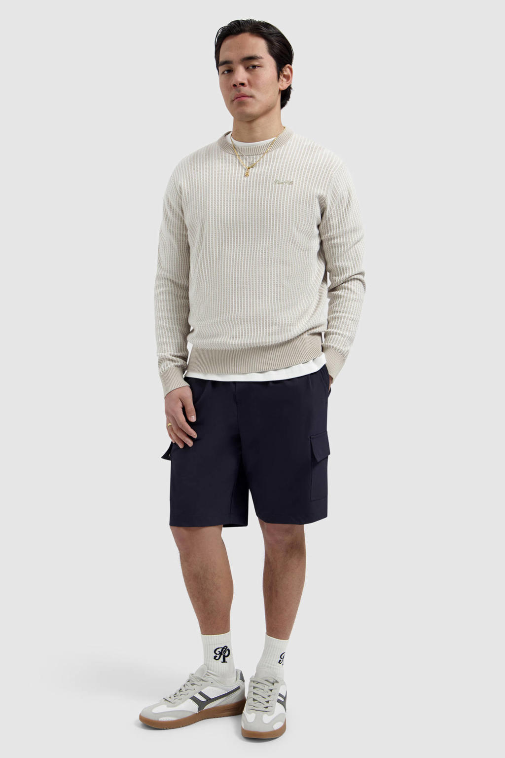 Pure Path regular cargo short donkerblauw