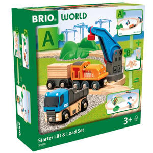 36028 Set voor beginners heffen en laden | Set speelgoedtreintjes voor kinderen vanaf 3 jaar