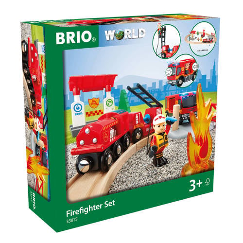 Ravensburger BRIO World Treinset bij de brandweer - 33815 afbeelding