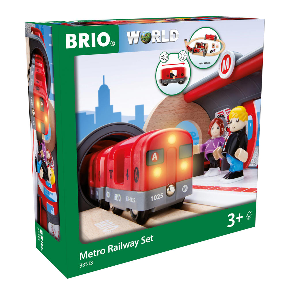 Ravensburger BRIO World Metro treinset - 33513