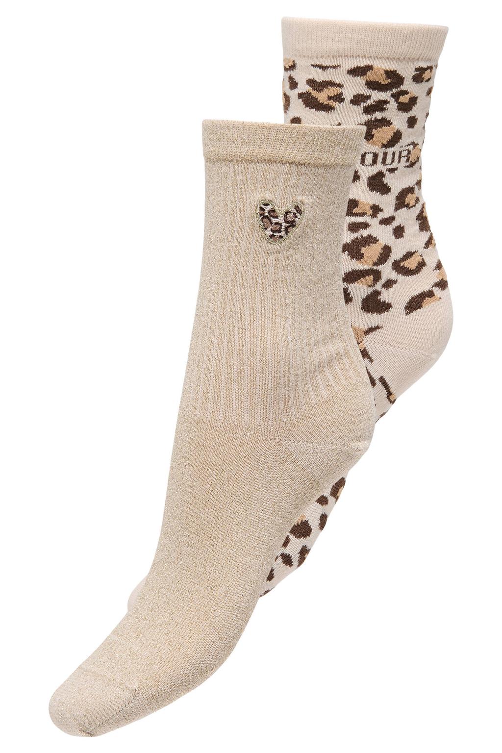 ONLY sokken ONLOLIVIA - beige (set van 2)