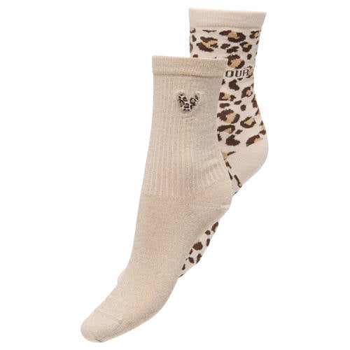 ONLY sokken ONLOLIVIA - set van 2 beige afbeelding