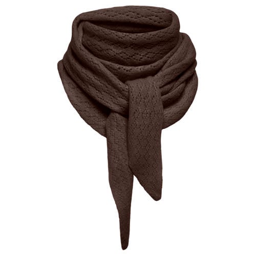 ONLY triangle scarf ONLEVELYN donkerbruin afbeelding