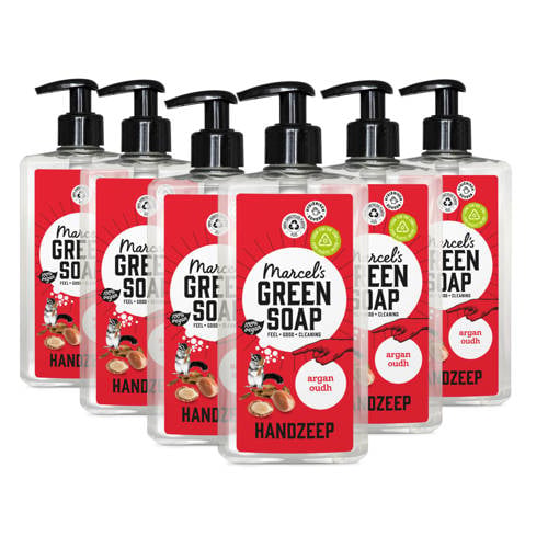Marcel's Green Soap Handzeep - Argan & Oudh 6 x 500ml afbeelding