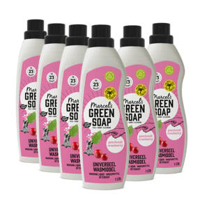 wasmiddel universeel - Patchouli & Cranberry 6 x 1L - 138 wasbeurten