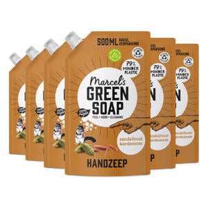 handzeep - Sandelhout & Kardemom navulling 6 x 500ml