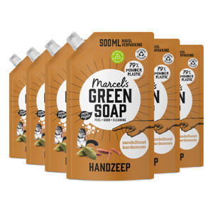 handzeep - Sandelhout & Kardemom navulling 6 x 500ml