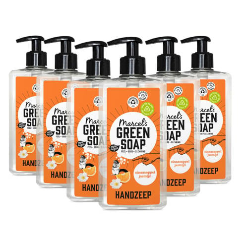 Marcel's Green Soap Handzeep - Sinaasappel & Jasmijn 6 x 500ml afbeelding