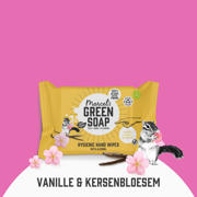 thumbnail: Marcel's Green Soap hand wipes - Vanille & Kersenbloesem 12 x 15 stuks