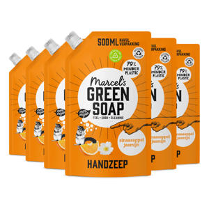 handzeep - Sinaasappel & Jasmijn navulling 6 x 500ml