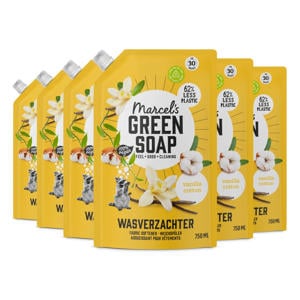 wasverzachter - Vanille & Katoen navulling 6 x 750ml -  wasbeurten