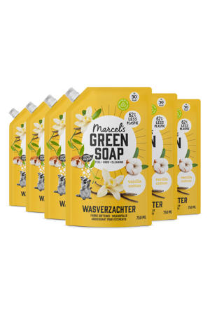 wasverzachter - Vanille & Katoen navulling 6 x 750ml -  wasbeurten