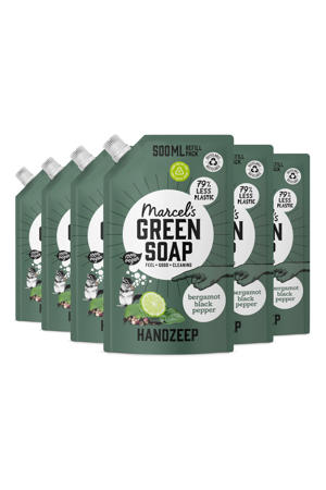 handzeep - Bergamot & Black Pepper navulling 6 x 500ml