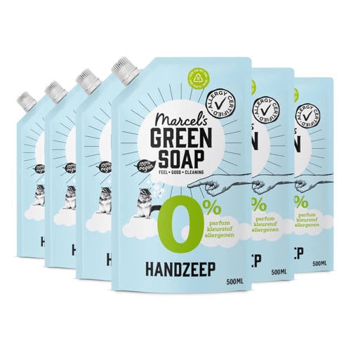 Marcel's Green Soap Handzeep - 0% Navulling 6 x 500ml afbeelding