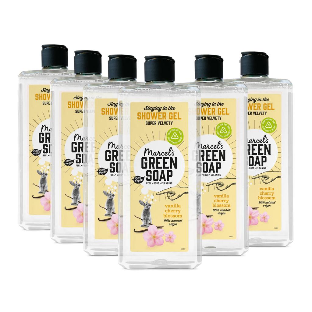 Marcel's Green Soap douchegel - Vanille & Kersenbloesem 6 x 300ml