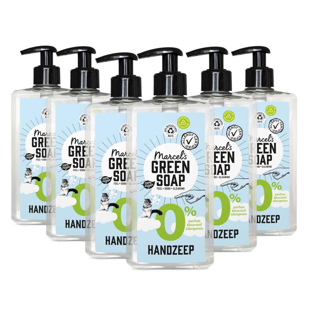 Marcel's Green Soap handzeep parfumvrij 0% - 6 x 500ml
