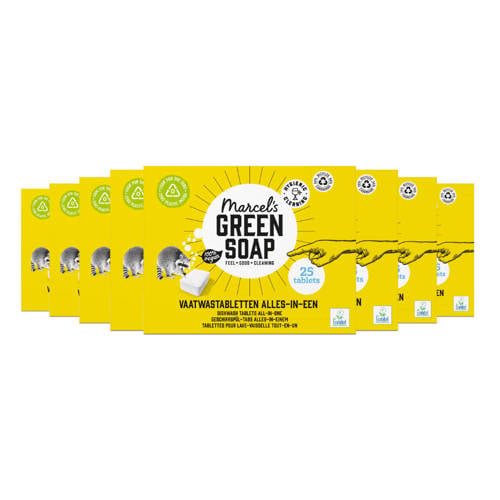 Marcel's Green Soap Vaatwastabletten All In One - 8 x 25 stuks afbeelding