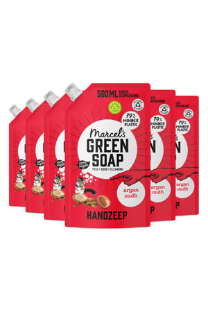 handzeep - Argan & Oudh navulling 6 x 500ml