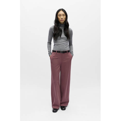OBJECT wide leg regular waist pantalon afbeelding