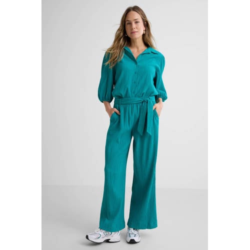 Tramontana straight high waist broek groen afbeelding