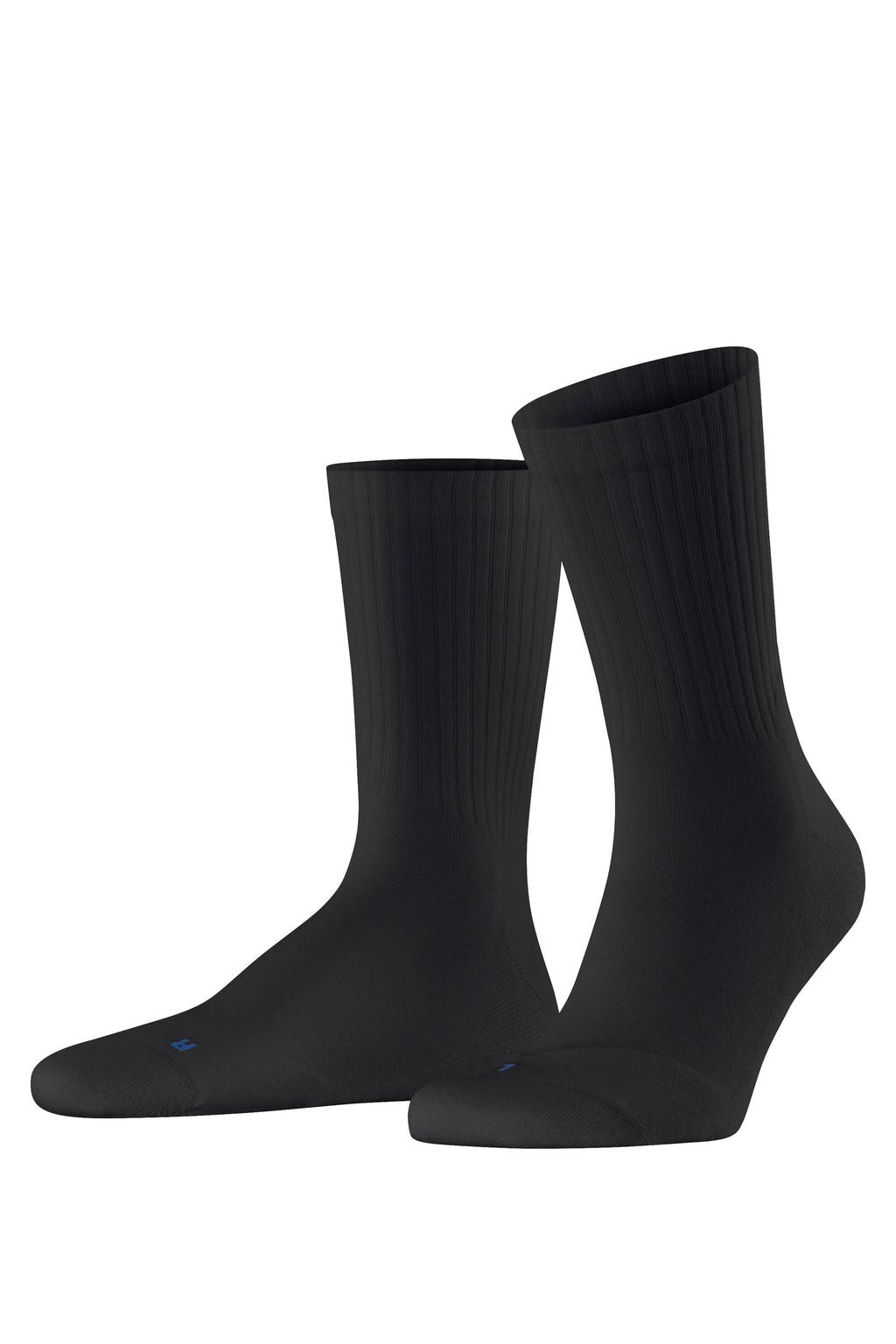 FALKE sokken Run Rib Crew zwart
