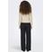 JDY vest met wol ecru gebreid