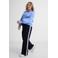 GREAT LOOKS straight fit broek met tape detail zwart