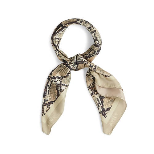 JOSH V sjaal met slangenprint Desie beige afbeelding