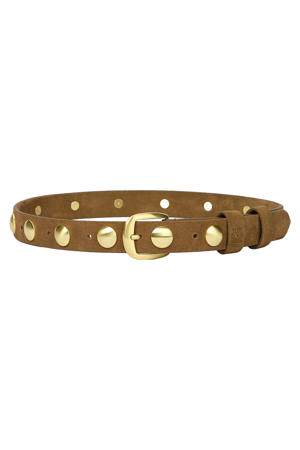 riem Stella met studs bruin